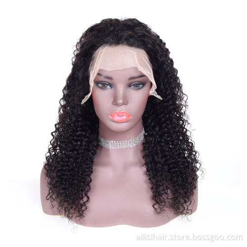 Wholesale High Quality 150% 180% Density 13*4 HD Lace Pre Plucked Human Hair Lace Front Wigs For Black Women Natural Hair Wig